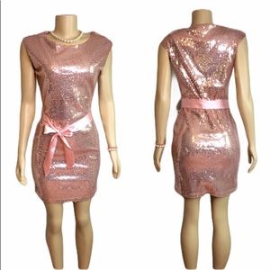 Pink Sequin Dress
